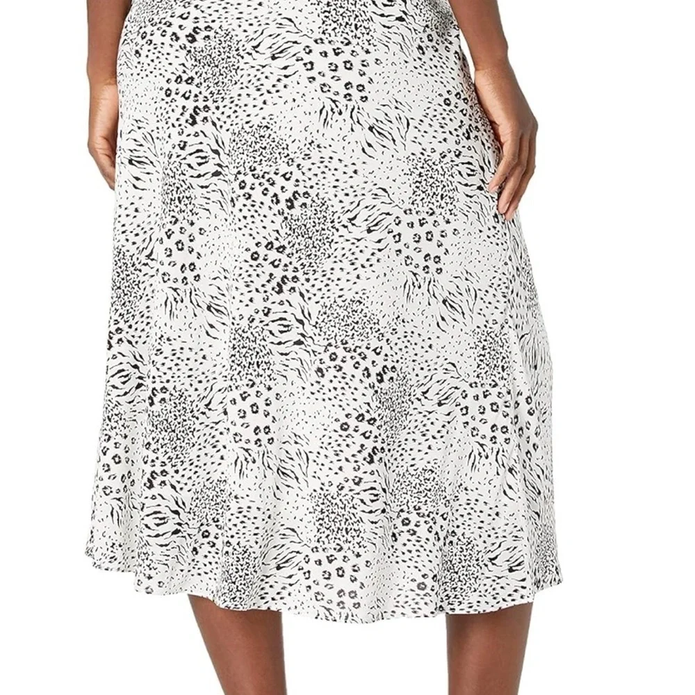 Joie Animal Print Black and White Brystal Bias Cut Small Size 4 - Picture 2 of 8